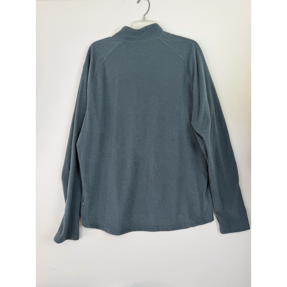 Mondetta Men's Soft Fleece Lightweight Stretch Quarter Zip Pullover Teal Size L - Picture 6 of 6